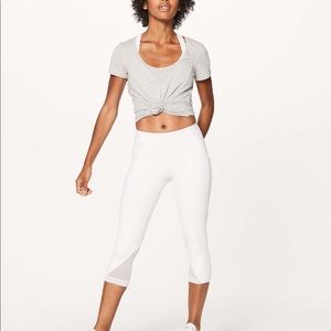 NWT Lululemon sweat your heart out crop leggings